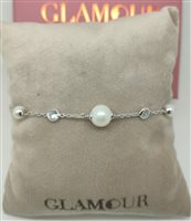 Bracelet Lelune Woman LELUNE GLAMOUR in Silver Perla LGBR700